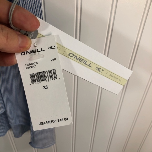 O’Neill Lindsay Chambray Embroidered Tank Top - XS - Picture 13 of 15